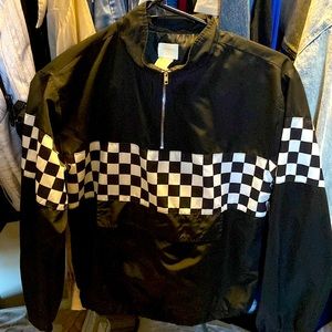 Forever 21 Girls Checkered Van Puffer Jacket